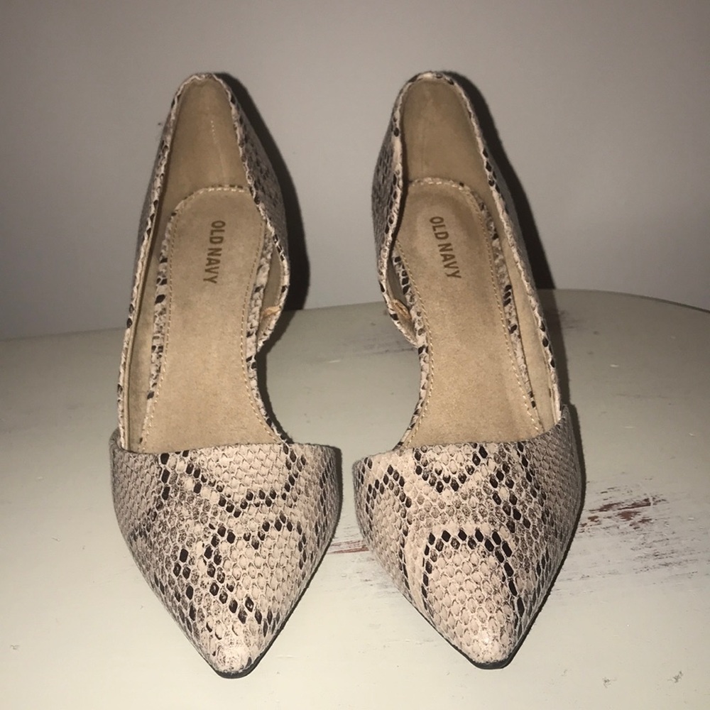 Snake skin heels